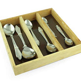 FnS Princess 18 Pc Hot Beverage Set With Wooden Tray